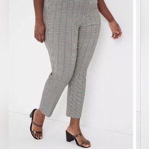 Lane Bryant Multi Check Plaid 4-Season Pant 26P Petite